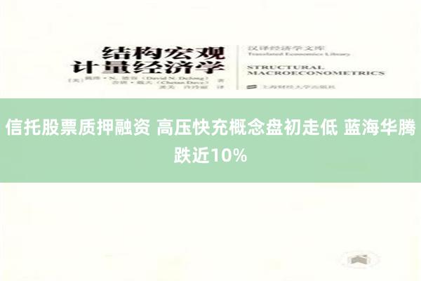 信托股票质押融资 高压快充概念盘初走低 蓝海华腾跌近10%