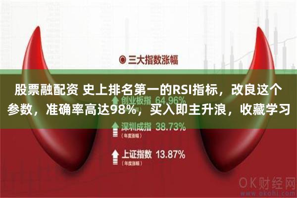 股票融配资 史上排名第一的RSI指标，改良这个参数，准确率高达98%，买入即主升浪，收藏学习