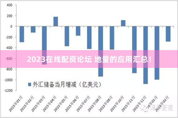 2023在线配资论坛 地量的应用汇总！