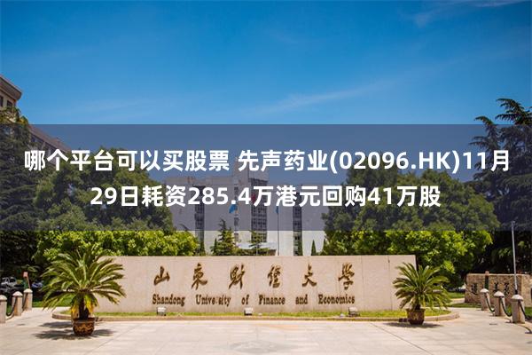 哪个平台可以买股票 先声药业(02096.HK)11月29日耗资285.4万港元回购41万股