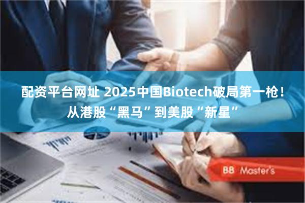 配资平台网址 2025中国Biotech破局第一枪！从港股“黑马”到美股“新星”