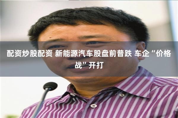 配资炒股配资 新能源汽车股盘前普跌 车企“价格战”开打